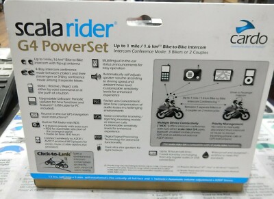 Cardo Scala Rider G4 Powerset (MISC-2) | eBay