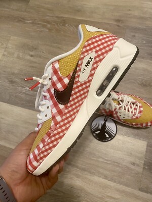 Nike Air Max 90 Golf NRG 'Picnic' Red Gold DH5244-600 Men's 8.5