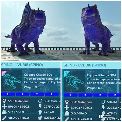 ARK SURVIVAL ASCENDED OFFIZIELLER PVE EINFARBIG BLAU SPINO