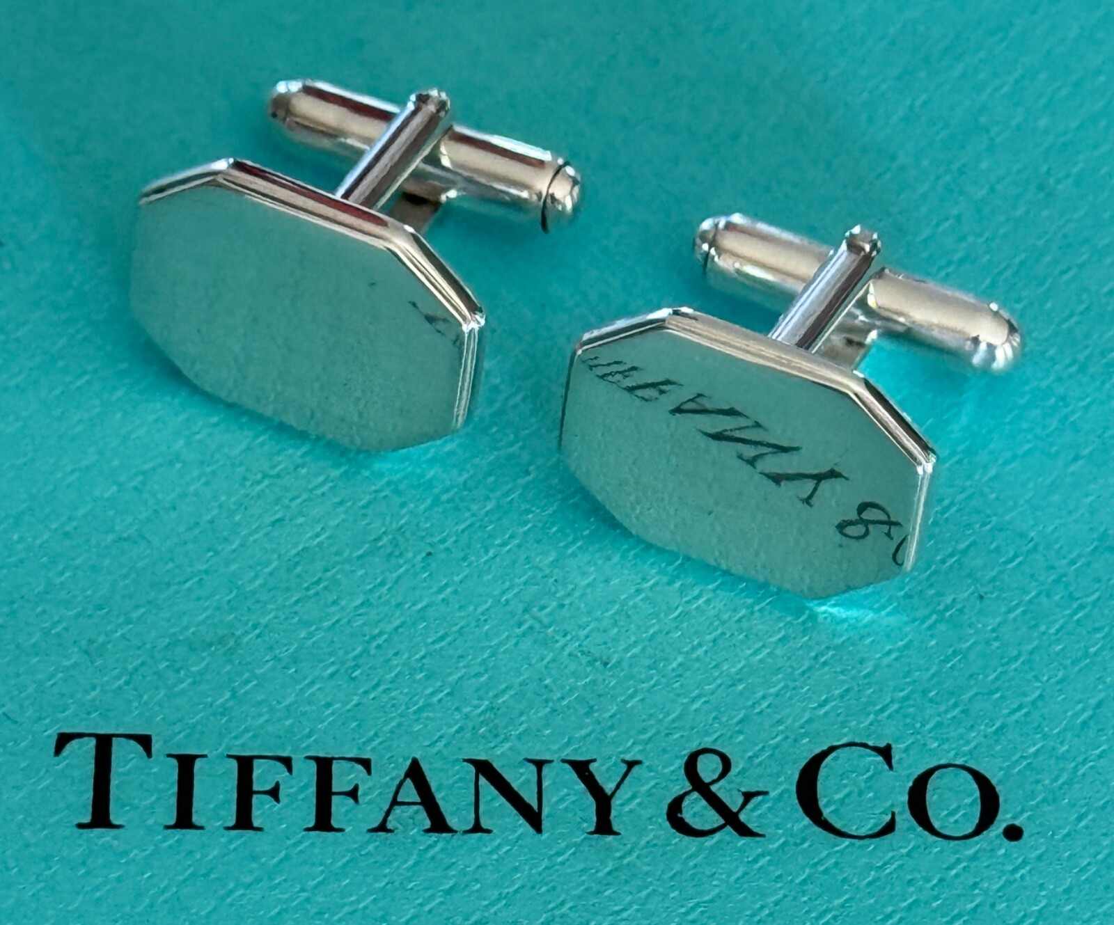 Tiffany & Co Sterling Silver 925 Rectangular Cufflinks