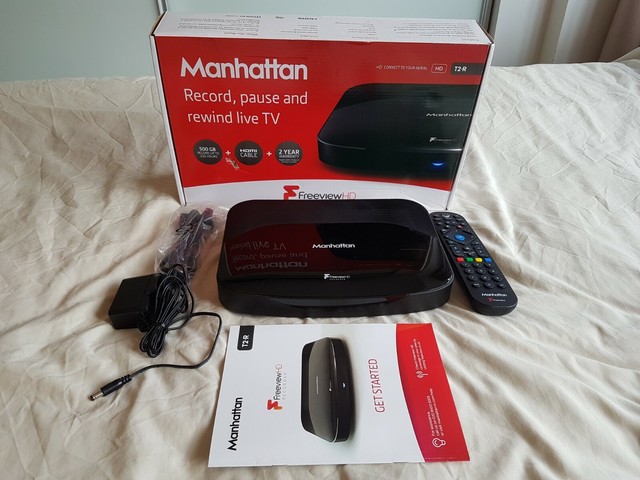 Manhattan T2-R 500 GB Freeview HD Recorder 500 GB - Black for sale