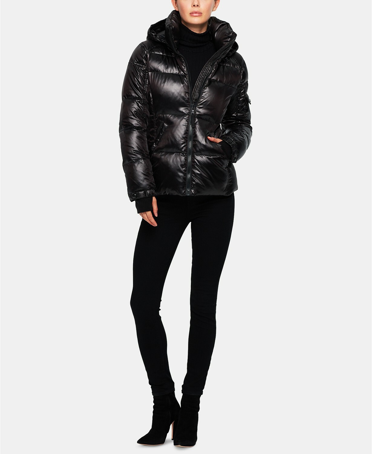 S13 Womens DOWN Kylie Hooded Puffer 