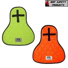 Hi Vis Safety Hard Hat Sun Shield Full Brim Cap Sun Shade Neck Flap Cooling Pad