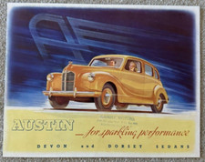 Austin Devon & Dorset Sedans Usa Automobile Motor Car Sales Brochure
