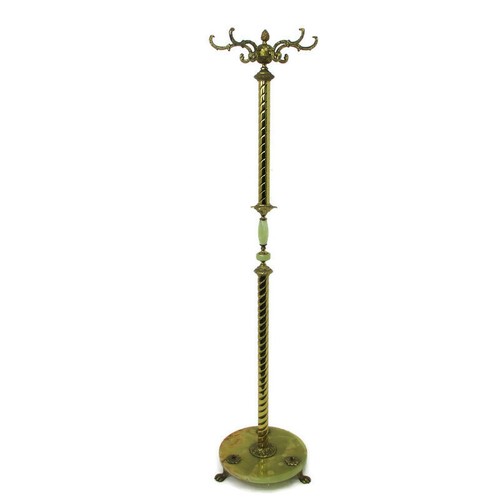 brass hall tree coat rack