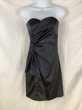 White House Black Market Little Black Dress Womens 2 Sleeveless Sexy Mock Wrap 