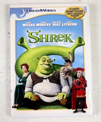 Shrek DVD 2001 Dreamworks Animated Movie Comedy Mike Myers Eddie