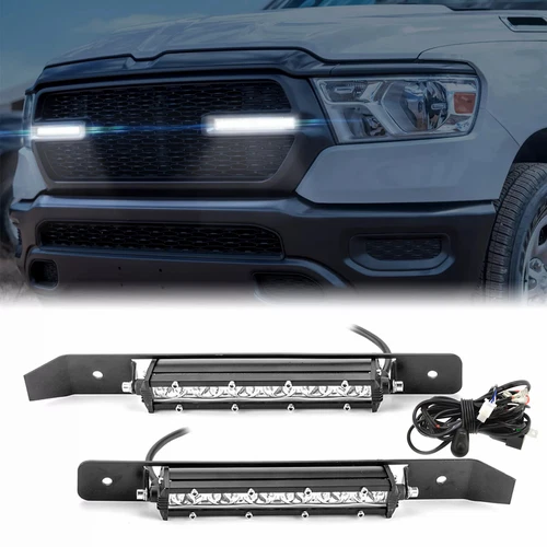 Recessed LED Grille Light Bar Wire Kit (2x 6'' Light Bar) For Ram 1500 2019-2024