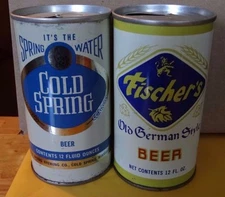 Fischer and Cold Spring  - Pull Tab Beer Cans