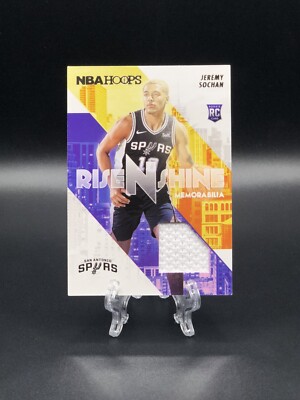 2022-23 NBA Hoops Jeremy Sochan Rise N Shine Memorabilia Rookie RS