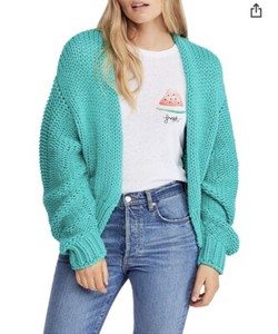 chunky knit cardigan sweater