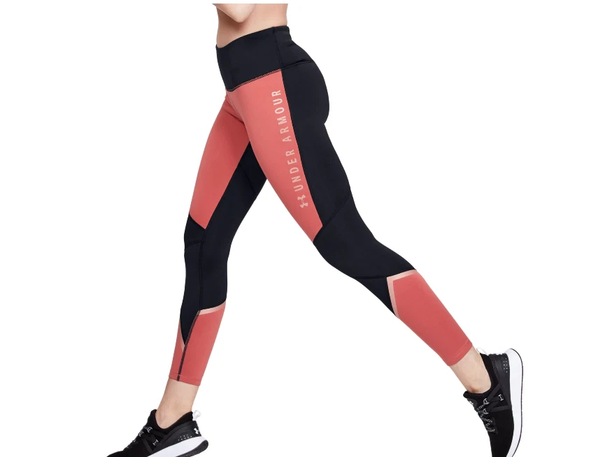 Under Armour Compression Leggings Womens XS UA Coldgear High Rise Pink  Black