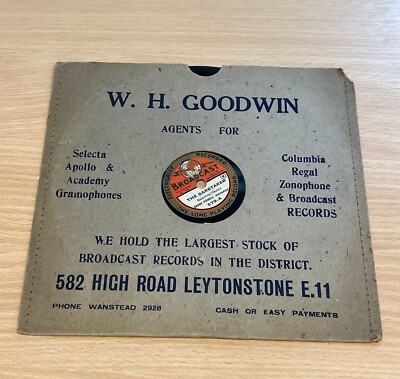 Record-Sandy Powell - The Caretaker/ The Barmaid s Song 78RPM Comedian Broadcast