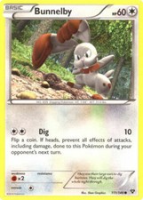 POKEMON CARD BUNNELBY 111/146 NO 659 DIGGING POKEMON TCG CCG