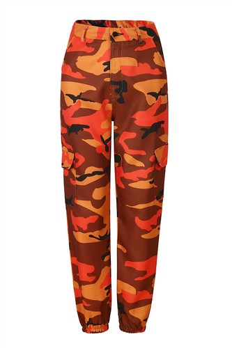 Women Camo Cargo Harem pants Sport Pants Ladies Running Jogger Casual Trousers U - Picture 17 of 19