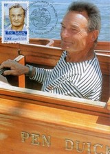 MAXIMAPHILIE / CARTE MAXIMUM PREMIER JOUR / ERIC TABARLY LA TRINITE SUR MER 2000