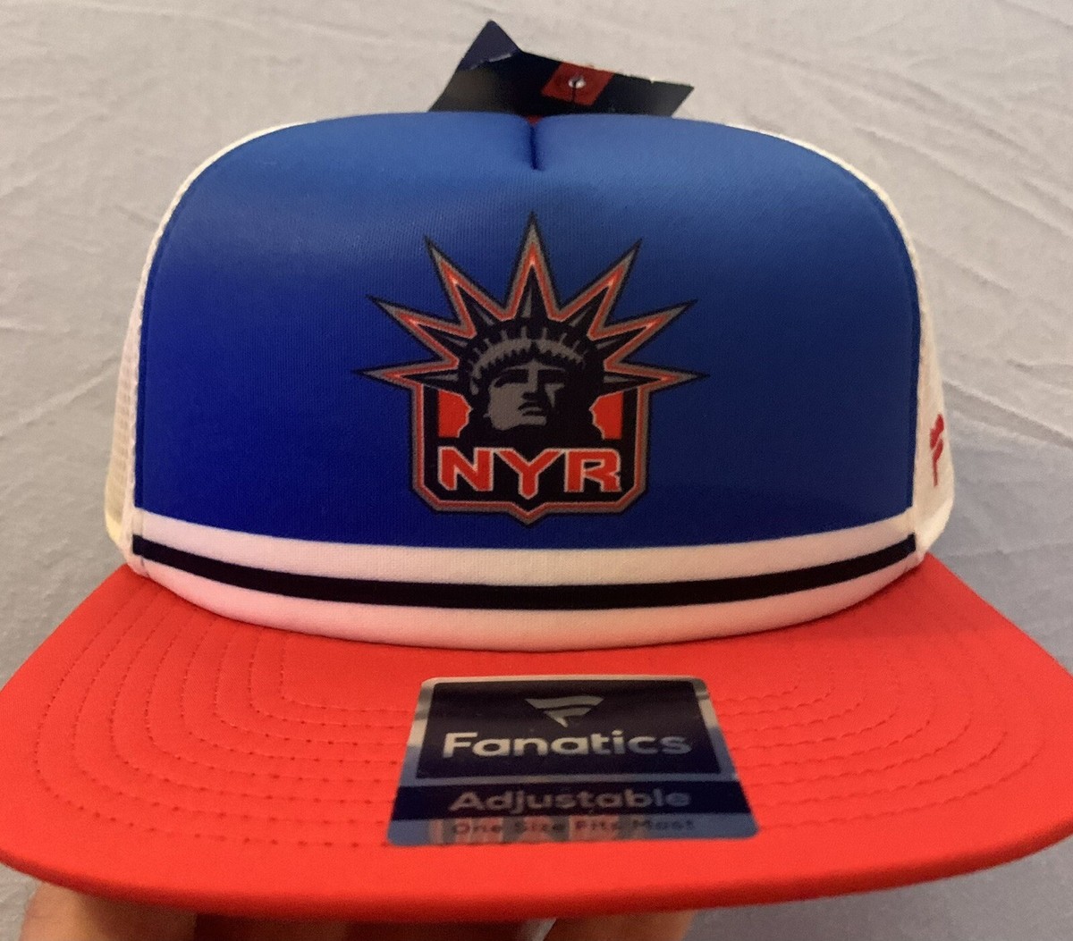 NY RANGERS HAT FANATICS CAP SNAPBACK NHL HOCKEY NYR LADY LIBERTY