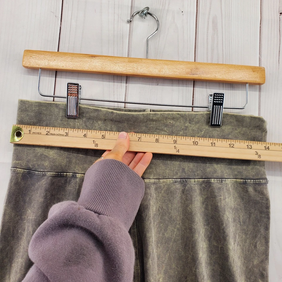 Leggings TAIL Mujer Grandes Atléticos 7/8 Longitud Verde Ácido Lavado Pull On Foto 2 de 4