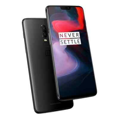OnePlus 6 Schwarz Smartphones Dual-SIM 8 GB + 128 GB  gut / ohne Zubehör