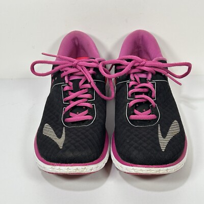 Brooks Pureflow 6 Womens 7.5 B Running Shoes Sneakers Lace Up Walking Black Pink