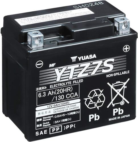 065007 YUASA YTZ7S/CTZ7S JA BATTERY CHARGED FOR HONDA DIO Z4 50 2002 - Picture 1 of 1