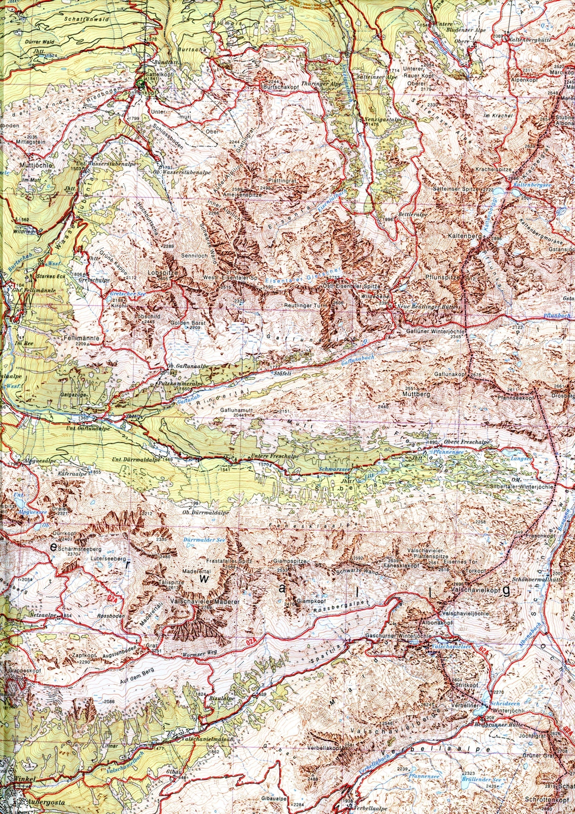 Thumbnail - Verwallgruppe 1 : 50 000 | Deutscher Alpenverein | (land-)karte |