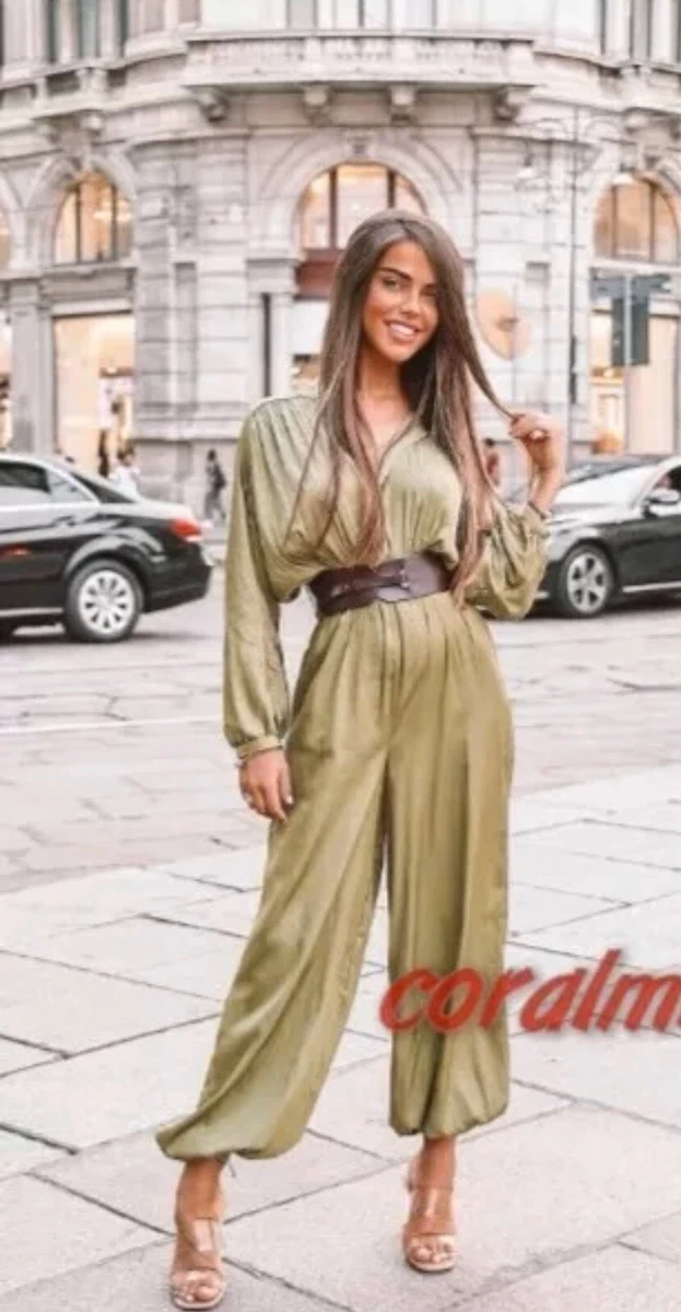 Zara olive green jumpsuit sales
