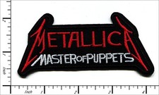 26 Pcs Embroidered Iron on patches Metallica Master of PUPPETS 103x50mm AP056sAd