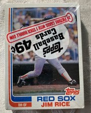 1982 topps baseball unopened cello HOF Jim Rice