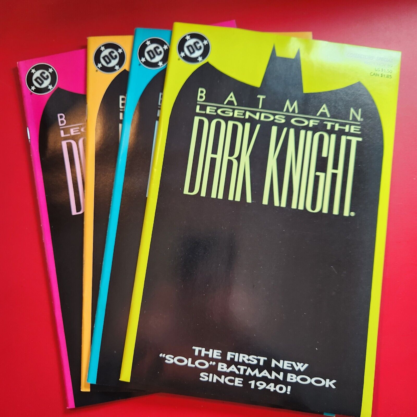 Batman Legends of the Dark Knight #1's Lot of 4 DC Comic Books 1989 Fine