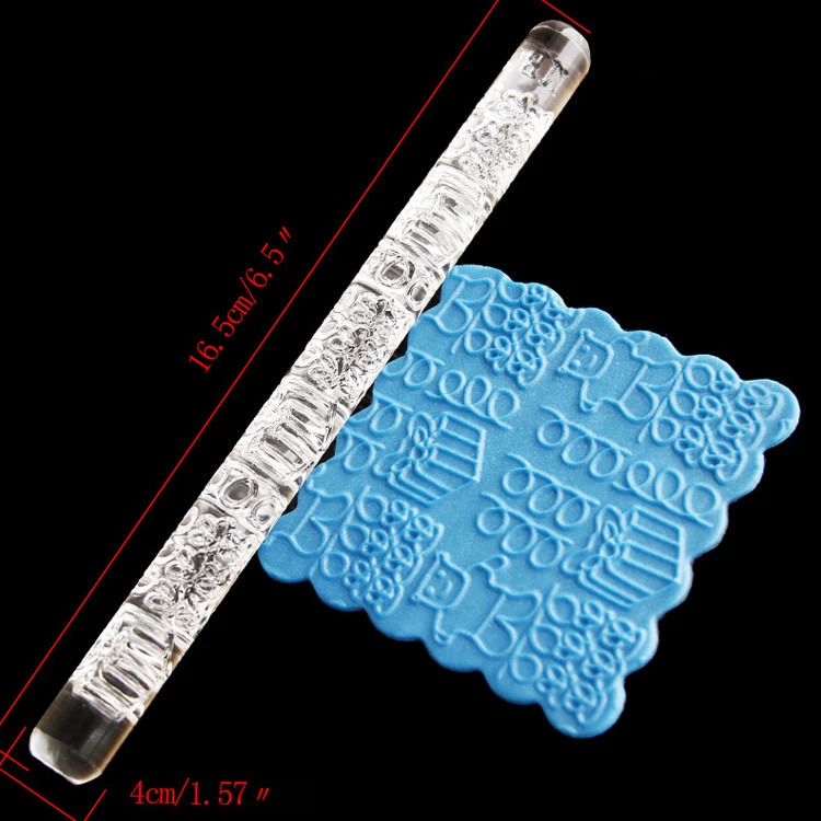 Teddy Embossed Rolling Pin Cake Design Acrylic Icing UK Seller - Image 3 of 4