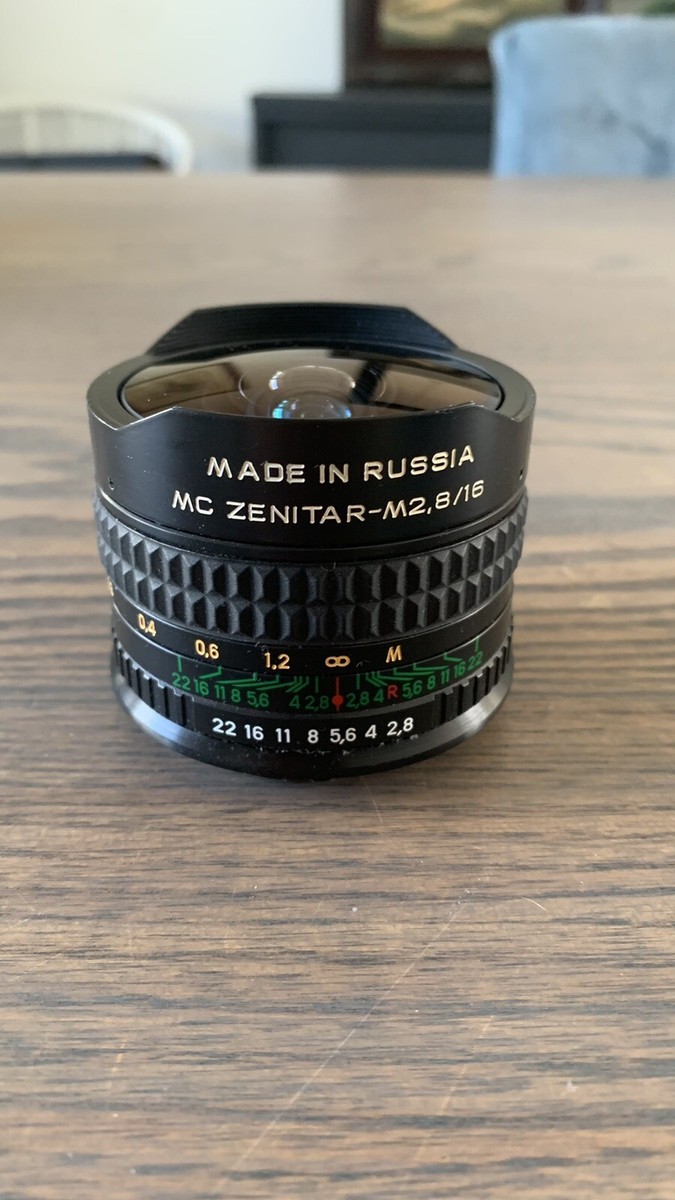 MC ZENITAR-M2 8/16 魚眼単焦点レンズ(付属品付レア商品) MC zenitar- M2 f 2.8 16mm Fisheye Canon EF Mount | eBay