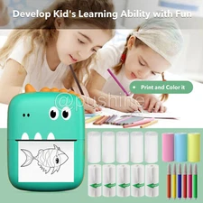 Mini Pocket Thermal Printer Wireless Bluetooth Photo Label Paper Sticker Child