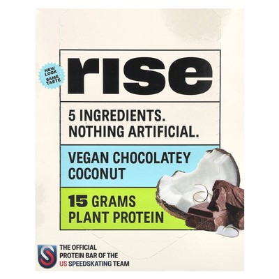 Protein Bar, Vegan Chocolatey Coconut, 12 Bars, 2.1 oz (60 g) Each