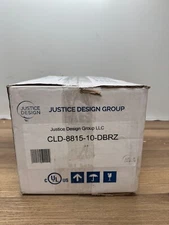 Justice Design Group CLD-8815-10-DBRZ Clouds Mini Pendant, Dark Bronze