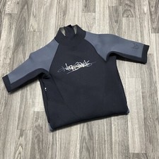 HO SPORTS 4 Way Stretch Back Zipper Black Rash Guard Wet Suit Junior's Size 12