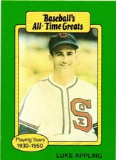 1987 Hygrade Baseball's All-Time Greats - Luke Appling