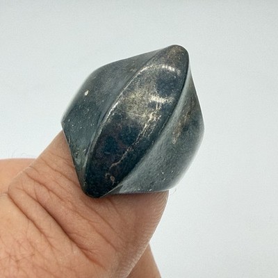Vtg RLM Studio Sterling Ring Modernist Geometric Size 7 Blackened Patina