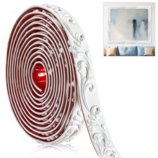 Peel and Stick PVC Crown Molding Trim Flexible Molding Trim 13.1 ft x 1" Self...