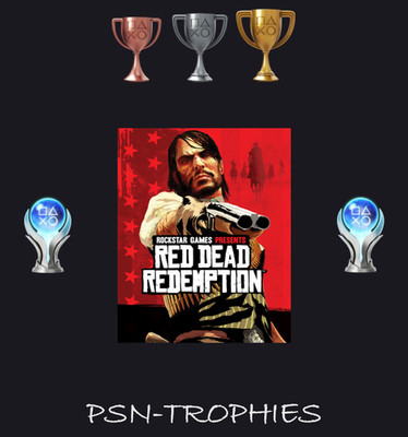 Red Dead Redemption (US/EU) PS4 Trophäen 100% Platinum Trophy Service (legit)