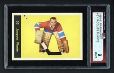 1960-61 PARKHURST #53 JACQUES PLANTE KSA 9 MINT