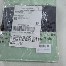 DECOLURE Silky Satin Fitted Sheet Queen Green Solid Luxury Bed Sheet Collection