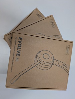 Jabra Evolve 65 SE Wireless Over the Ear Duo Headset - Schwarz