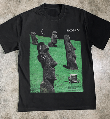 #ad Sony Walkman MD Easter Island 1994 Vintage Graphic T Shirt S 5XL $27.99