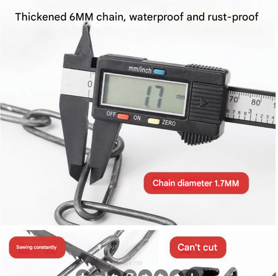 Heavy Duty Motorcycle Bike Bicycle Anti-theft Chain Lock Padlock Security**