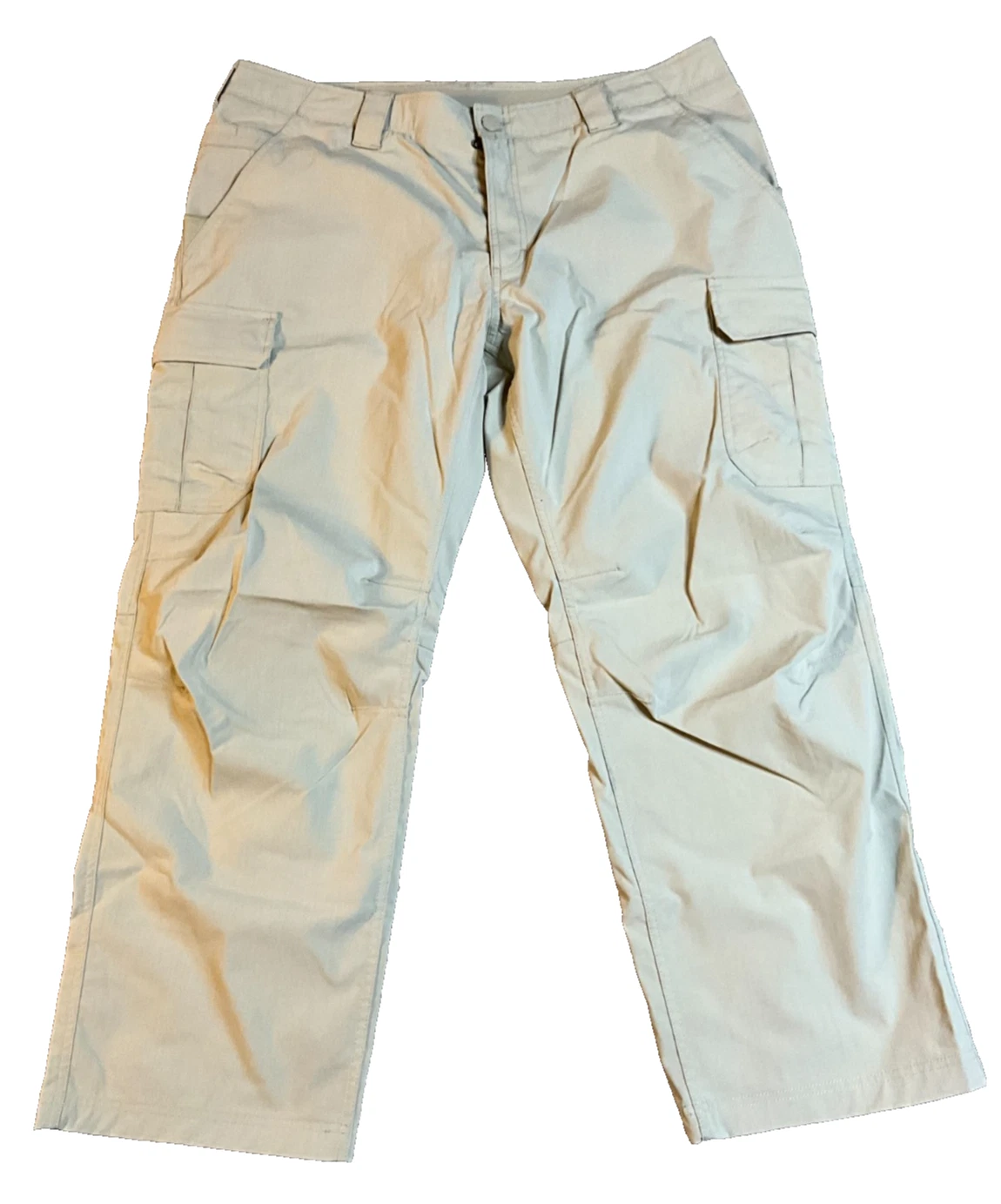 Under Armour Cargo Pants Mens 42x30 Beige Tactical Utility Hiking Casual