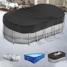 12×24 Ft Winter Oval Pool Covers for Above Ground Pools, Oval Pool Covers for...