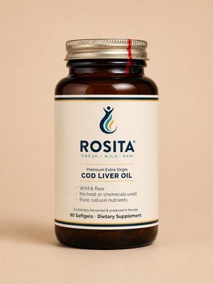 Rosita Premium Extra Virgin Cod Liver Oil 90 Softgels, Wild & Raw SEALED 12/27