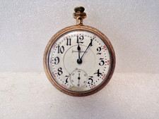 1915 Illinois Bunn Pocket Watch 19j 16s Model 9 Grade 11 Pocket Watch RUNS