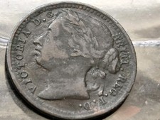1866 Third Farthing (Britain UK) Queen Victoria  Coin